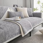 Diivanikate, diivanikate L kuju 1/2/3/4 istekohaga, diivanikate nurgas diivanil, libisemisvastane diivanikaitse, diivanitekid istmele, universaalne diivanikate, helehall, 90 x 180 cm