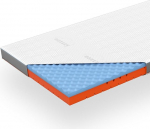 Genius eazzzy Topper Premium Cube Advance 9 cm k&otilde;rgus, madratsitopper, 2-in-1 p&ouml;&ouml;ratav topper jahutusfunktsiooniga, m&auml;luvaht, hingav kate antibakteriaalse efektiga, suurus 140 x 200 x 9 cm.