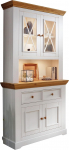 Puuhoiu buffet massiivsest m&auml;nnipuidust valge (B x K x S) 109 x 214 x 42 cm