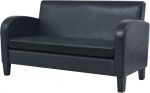 LAPOOH 2-kohaline diivanvoodi Diivanvoodi Diivanid ja diivanid Recliner diivan Faux Leather Black