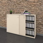 Weber B&uuml;ro Nova 3OH Sliding Door Cupboard 1640 x 1085 mm Maple