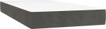 vidaXL Pocket Spring madrats, Medium madrats, voodimadratsid, Pocket Spring madrats, vahtpolster, tumehall, 90 x 200 x 20 cm, Velvet