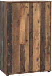 FORTE Tempra 2 kirstu 2 uksega, puitmaterjalist, vanapuidust vintage stiilis, 73,7 x 111,1 x 34,8 cm (B x K x S)