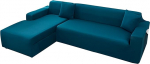 L-f&ouml;rmiges Stretch-Sofa-Schonbezug-Set, Rutschfester, Haustierbest&auml;ndiger M&ouml;belschutz(Water Blue,4+3 Seater)