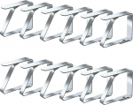 Tischdeckenklammern, Tischdeckenklammern, Edelstahl, robuste Picknick-Tischklammern, Tischdeckenhalter f&uuml;r 1-4,5 cm Dicke, ideal f&uuml;r Restaurant, Hochzeiten, Abschlussfeiern, 8 St&uuml;ck