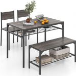 RELAX4LIFE s&ouml;&ouml;gilaudade komplekt 4-osaline s&ouml;&ouml;gilaud koos 2 tooliga pingiga, istumiskomplekt 2 hoiuriiuliga, baarilaud metallraamiga, t&ouml;&ouml;stuslik disain, s&ouml;&ouml;gitoa komplekt k&ouml;&ouml;ki, s&ouml;&ouml;gituppa, s&ouml;&ouml;gituppa