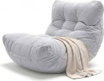 Aiire XXL Bean Bag Outdoor Modern - Hiiglaslik Bean Bag tool koos t&auml;idisega aeda ja basseini jaoks - j&auml;medad p&otilde;randapadjad - p&otilde;randatoolid - m&auml;ngude Bean Bags lastele ja t&auml;iskasvanutele helehall