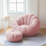 Hiiglaslik Bean Bag t&auml;iskasvanutele ilma t&auml;idiseta, koos hoiuruumiga pehmetele loomadele v&otilde;i vahtpolsterdusega, pehme, mugav karusnahast Bean Bag teismelistele, &uuml;mmargune, pehme, kohev Bean Bag