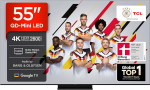 TCL 55C7K QD-Mini LED teler, 55 tolli, 4K HDR Premium, Dolby Vision IQ & Atmos, Smart TV koos Google TV-ga, 144 Hz, HDMI 2.1, AMD FreeSync Premium Pro, AirPlay 2, Google Assistant