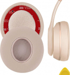 Geekria k&otilde;rvapadjad Beats by Dr. Dre Solo3, Solo 3.0 On-Ear k&otilde;rvaklappide asendusk&otilde;rvaklapid / k&otilde;rvapadjad / k&otilde;rvaklapid / k&otilde;rvakatted / k&otilde;rvapadjakomplektide remondiosad (matt kuldne)