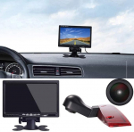 18 mm objektiivi tippkvaliteediga tagurduskaamera + 7-tolline TFT LCD-ekraaniga monitor pidurituled auto katuse tagurduskaamera asendamine Viano Vito W639 Transporter 3 pidurituled 2003-2014 jaoks