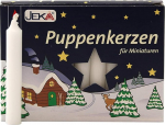 Pakend 20 Nukuk&uuml;&uuml;nla valge umbes 10 x 65 mm (20 x 20 t&uuml;kki) Nukuk&uuml;&uuml;nlad miniatuursed k&uuml;&uuml;nlad j&otilde;uluk&uuml;&uuml;nlad