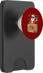 Weihnachtsmann Lieferung Fahrradbox Lustiges Radfahrer Weihnachten Design PopSockets PopWallet f&uuml;r MagSafe