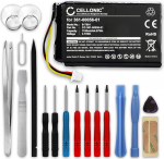 CELLONIC 1 x aku navigatsiooniseadme jaoks, mis &uuml;hildub Garmin nuvi 65LMT, N&uuml;vi 42, N&uuml;vi 2689, 361-00056-01 (1100 mAh, 3,7 V) + t&ouml;&ouml;riistakomplekt.