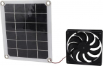 Solarbetriebenes Ventilator-Set, Dachbodenventilator mit Hoher Umwandlungseffizienz f&uuml;r H&uuml;hnerstall Im Hauswirtschaftsraum