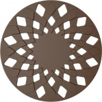 Premium-Tischset aus Silikon, hitzebest&auml;ndig, Tischset, Tassenunterlage, Tellerunterlage, rutschfestes Design, Tischsets und Untersetzer for Schutz des Esstisches for den Heimgebrauch(Brown)