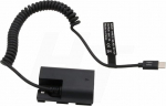 Power Bank PD QC USB Typ C zu LP-E6N Dummy Akku f&uuml;r Canon EOS R5 R5C R6 R7 R6 mk2 5D3 7D II BMPCC 4K Kamera, Zacuto EVF