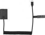 Andoer NP-FW50 Dummy Battery USB-C Coupler Adapter koos USB Type-C vedru toitekaabliga asendus Sony Alpha A5000 A5100 A6000 A6300 A6400 A6500 A7II A7RII A7SII A7 A7S A7R RX10 II III IV NEX jaoks