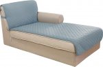 U-NICE HOME Sectional Diivan Cover koertele, Chaise Lounge, p&ouml;&ouml;rduv diivanikate, lemmikloomade m&ouml;&ouml;bli kaitsja elastse reguleeritava rihmaga (Chaise Lounge, helesinine / elevandiluu)