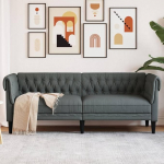 ShGaxin Chesterfield 372557 Diivan 3-kohaline tumehall kangas, Lounge diivan, Diivanid ja diivanid, Relax diivan, diivan elutuppa