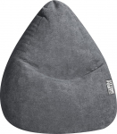 SITTING POINT ainult MAGMA Alfa Bean Bag Velour Antratsiit XXL Umbes 300 L