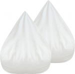 Bean Bag Liner, ilma t&auml;iteaineta, asendamine Bean Bag Insert, eemaldatav t&otilde;mblukk, lihtne puhastada, sisemine vooder Bean Bag tooli kate, 2 Pack, L 39.3 x 47.2 tolli, 2 Pack