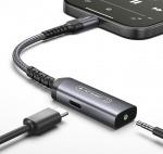 JSAUX USB C k&otilde;rvaklappide adapter ja laadimine, 2 in 1 Jack adapter 60 W kiirlaadimine t&uuml;&uuml;p C AUX 3,5 mm Jack audio iPhone 16 Pro/16 Pro Max/16/16 Plus/15 Pro Max, Samsung S24/S23/S22/S21/S20, iPad Pro jaoks.