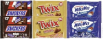 Minis Mix &scaron;okolaaditahvel, 1362 g, 2 x Snickers, 2 x Twix ja 2 x Milky Way, iga&uuml;ks 227 g, 6 tk.