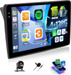 CAMECHO 4+128G 10 Zoll Android 15 Autoradio f&uuml;r Renault Trafic Opel Vivaro Nissan Primastar, Navi Radio Bluetooth mit GPS WiFi Wireless Carplay Android Auto RDS FM Mirror Link +R&uuml;ckfahrkamera