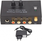 Professional Phono Preamp, madala m&uuml;ratasemega plaadim&auml;ngija eelv&otilde;imendi DC 12V adapteriga, teisendab signaali liinitasandile, &uuml;hendab plaadim&auml;ngija kaasaegse plaadim&auml;ngijaga