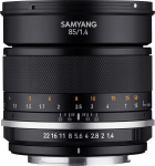 Samyang MF 85mm F1.4 MK2 Canon EF - Portrait Lens Manual Focus for Full Frame and APS-C Fixed Focal Length Canon EF Mount, 2nd Generation for Canon EOS 7D Mark II, EOS 5D Mark IV, EOS 90D, EOS 6D
