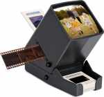 Diapositiivide LED vaataja vanadele slaididele, 35 mm negatiividele ja slaidiprojektorile, 3x suurendusega ja USB toitejuhtmega Diapositiivide vaataja.