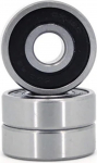 4 tk/Partii S6010-2RS S6010RS S6010 2RS RS 50 x 80 x 16 mm ABEC-5 roostevabast terasest s&uuml;vakuulikuuli laager topelt kummist kattega