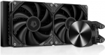 ID-COOLING FX240 PRO vedel CPU jahuti lauaarvutile, 240mm AIO jahuti, 2 x 120mm k&otilde;rgtehnoloogilised ventilaatorid, spetsiaalne CD muster, pumba ribad, Intel ja AMD &uuml;hilduvusega