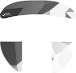 Xtrfy klaasist uisud Premium tugevast alumosilikaatklaasist hiirejalad, mis &uuml;hilduvad MZ1/MZ1 traadita m&auml;nguhiirega kiireks ja t&auml;pseks libisemiseks, Litus valge