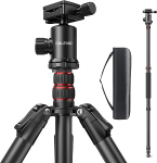 RALENO 198 cm Camera Tripod with 360&deg; Panoramic Ball Head, Professional Camera Tripod with 10 kg Load Capacity, for Travel and Work, WiFi 40 m Waterproof