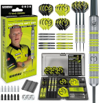 WINMAU Michael Van Gerwen MvG Gift Sets - 50 Piece Dart Set with 4 Sets Shafts, 4 Sets Flights Plus Accessories