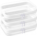 DARENYI 3 l&auml;bipaistva tualettkoti k&otilde;va kest, veekindel hoiukast kosmeetikatoodete, m&auml;nguasjade, tualett-tarvete, ehitusklotside ja m&otilde;istatuste jaoks (19 x 10 x 5 cm).