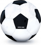 Green Bean Football Bean Bag valmis t&auml;idetud 300 L EPS helmed - Lapsed ja t&auml;iskasvanud 90 cm Bean Bag Giant Bean Bag Padi Lounge Chair istme padi pestav kate Gaming Chair Black/White