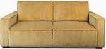 FENIKS 2,5-kohaline diivan - 2-kohaline diivan - 198 x 95 x 84 cm - V&auml;ike riidest diivan - Modern - Corduroy kangas pluus - Santino kollane