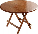 Modernne p&auml;hklipuust s&ouml;&ouml;gilaudade komplekt 4 &uuml;mmargusele puidust lauale v&auml;ikestesse ruumidesse (60x54cm)