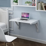 Klapptisch zur Wandmontage, f&uuml;r Heimb&uuml;ro, platzsparend, strapazierf&auml;hig, W&auml;scheregal und Laptop-Computertisch, 120 x 60 cm