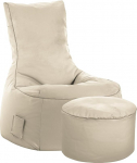 Sitting Point Scuba Swing Bean Bag Set + Stool Beige