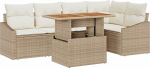 Rantry Garten-Sofa-Set mit Speicher 6 tk Beige Poly Rattan Model3358577