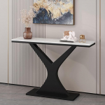 Industrieller Bauernhaus-Konsolentisch, Langer Sofatisch f&uuml;r Wohnzimmer und Eingangsbereich, moderner Akzenttisch hinter der Couch, zeitgen&ouml;ssischer Flurtisch, Schwarz (31,5 x 12 Zoll)