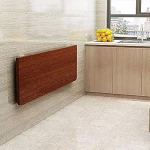 Wei&szlig;er Klapptisch f&uuml;r kleine R&auml;ume. Platzsparender Stehtisch zur Wandmontage. Paigaldamine ilma pukseerimata. Robust ja stabiilne. Ideaalne Ankleidezimmer, K&uuml;che und kleine R&auml;ume. Wei&szlig;