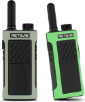 Retevis RB666P raadioside Professional, Walkie Talkie PMR446, 16 kanalit, CTCSS/DCS, VOX, fluorestseeruv disainiga kahesuunaline raadio perekonnale, telkimisele (2 pakki, must)