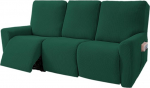 KEKUOU diivanikatted, 5 t&uuml;kki Stretch diivan Slipcover, diivanikatted 3 istekohale Recliner, Spandex Jacquard m&ouml;&ouml;bli kaitsja koertele lastele (tumeroheline)