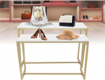 Metall-Nisttische, Ausstellungs-Set, 2 St&uuml;ck, Einzelhandel, Kleiderst&auml;nder, stapelbar, Pelz, f&uuml;r Schaufenster, vielseitige Vitrinen-Tische, ideal f&uuml;r Boutique-Displays
