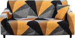 Mingfuxin Tr&uuml;kitud diivan Slipcover 2-kohaline diivan, Spandex Stretch Diivan Cover koos elastse lindiga Diivan Cover Non-Slip Wrinkle Resistant Padi Diivan Protector (2 istekohta, tr&uuml;kitud #24)